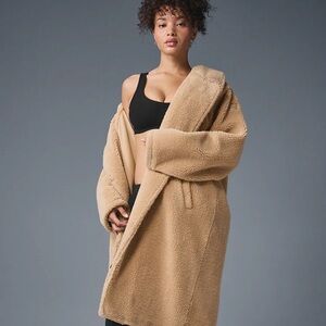 Alo Yoga oversized Sherpa trench coat